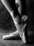 Feet of Ballet Dancer