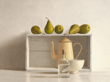 Five Pears on Box