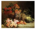 Still Life with Fruits and Flowers