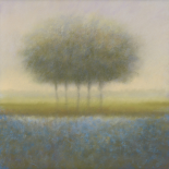 Blue group of trees