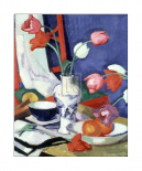 Tulips and Fruit