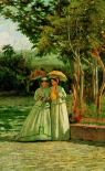 passeggiata in giardino