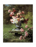 Peonies in a Wild Garden