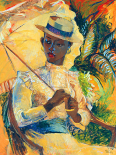 Boater Hat with Parasol