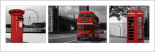London - red tripych