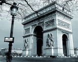 L'Arc de Triomphe d&eacute;sert&eacute;